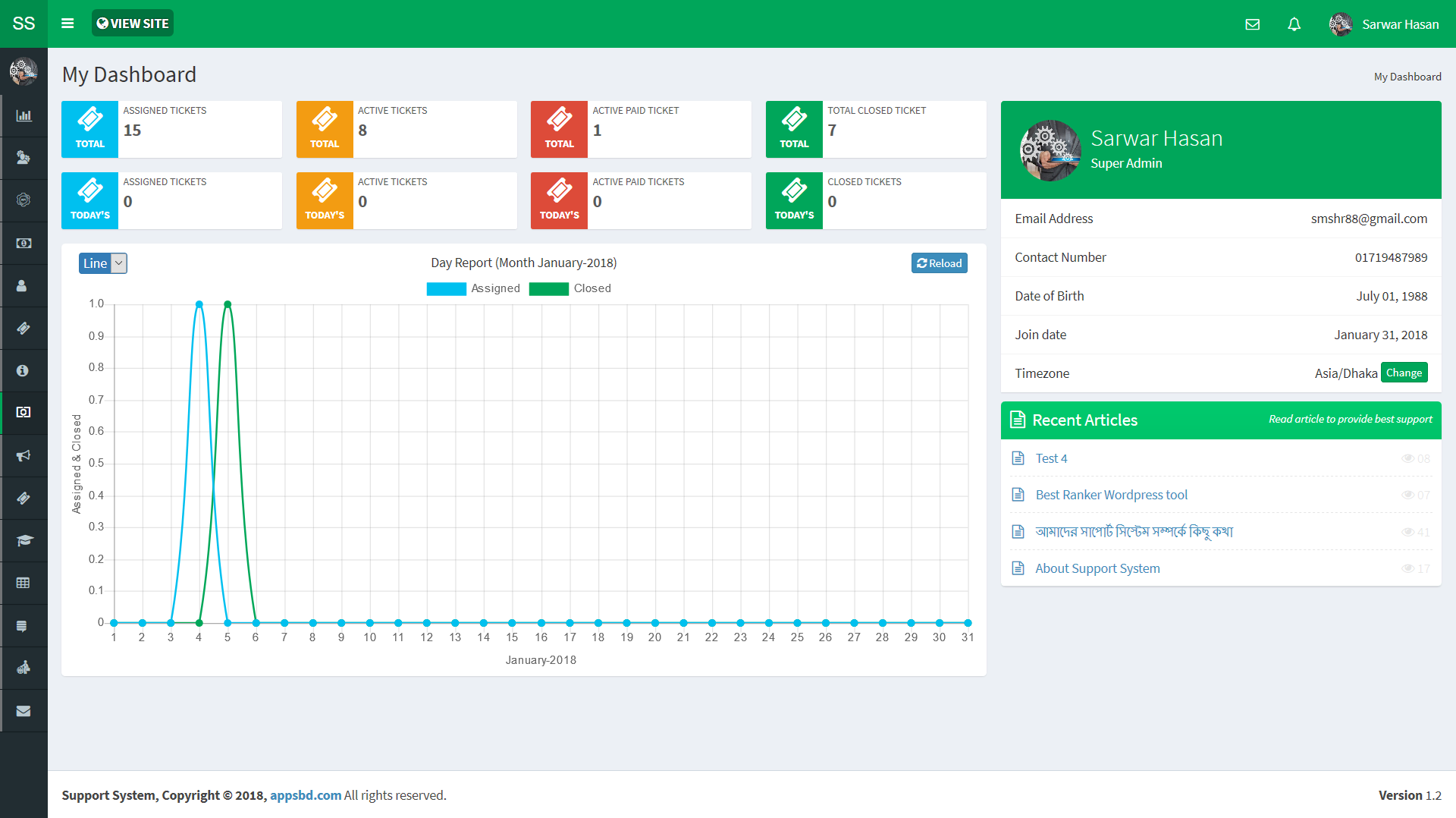Hệ thống hỗ trợ khách hàng chuyên nghiệp phiên bản 4.1.7