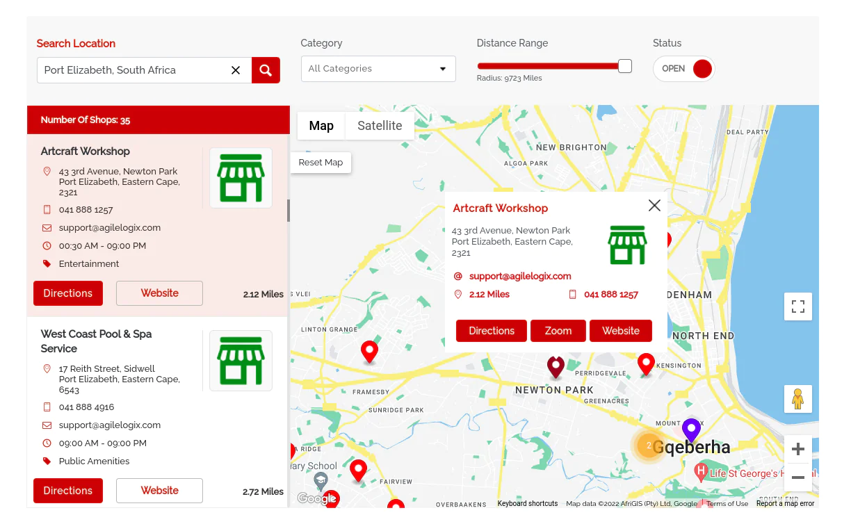 Agile Store Locator - Trình định vị cửa hàng (Google Maps) dành cho WordPress