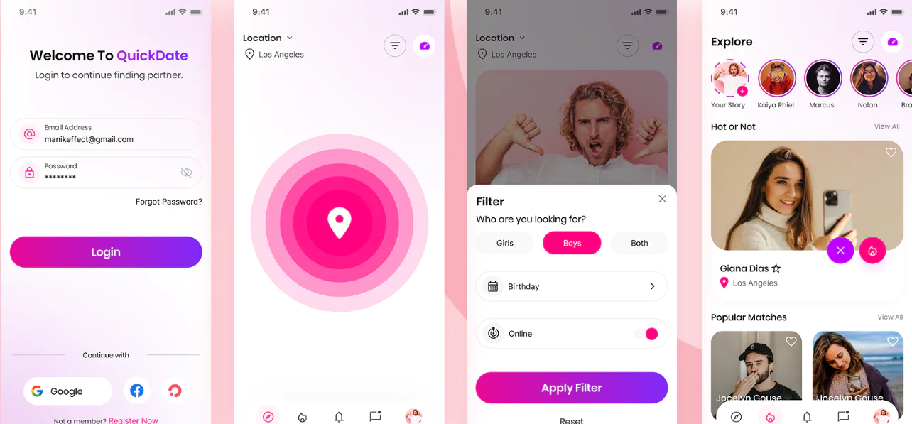 QuickDate - Ultimate Mobile Networking App