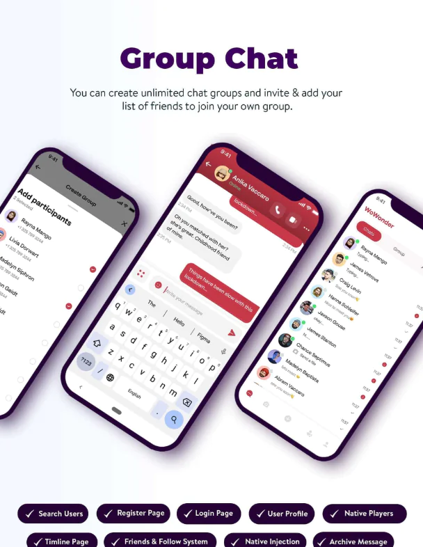 MessengerX - Ultimate Mobile Messaging & Timeline Solution