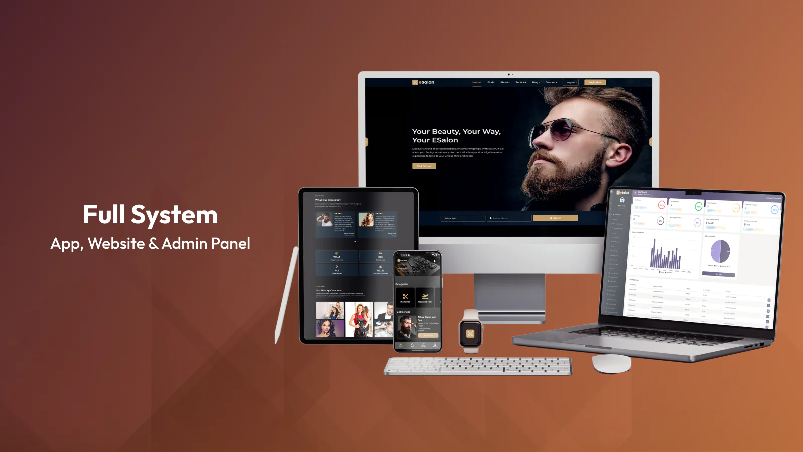 eSalon v1.5.0 - Parlour and Salon Booking Full Solution - nulled