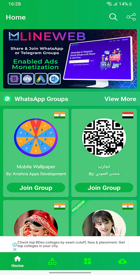 LineMate v8.0 - Unlimited WhatsApp & Telegram Groups Link