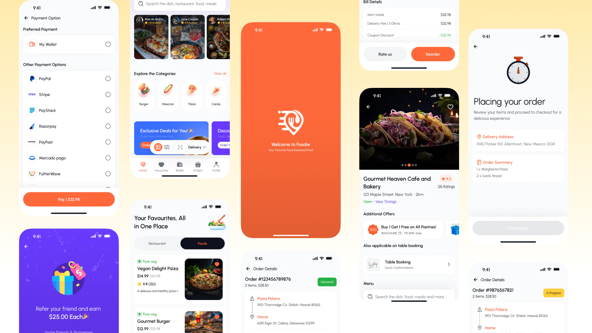 Foodie v8.4 - UberEats Clone - Food Delivery App - Multiple Restaurant Food Delivery Flutter App