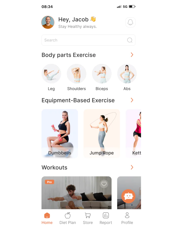 MightyFitness v8.0 - Complete Fitness Solution Flutter App With Laravel Backend + ChatGPT (AIFitbot)