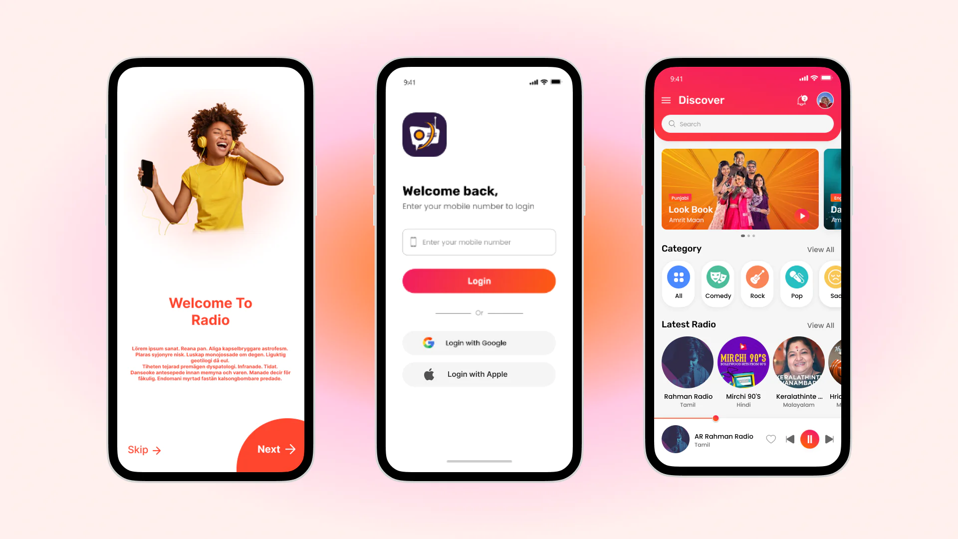 DTRadio v1.6 - Online Radio, Podcasts & Live Events Flutter App (iOS - Android) with admin panel