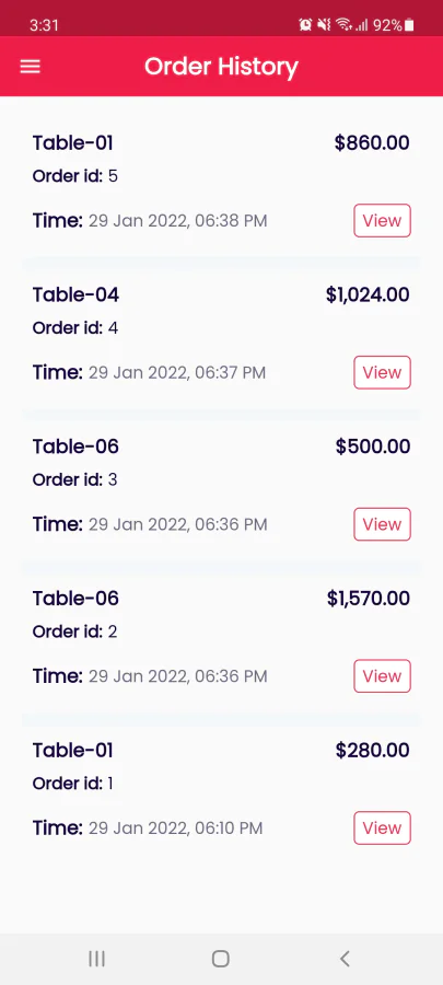FoodBank v1.5 - Table Order/Waiter Point Of Sale (POS) App