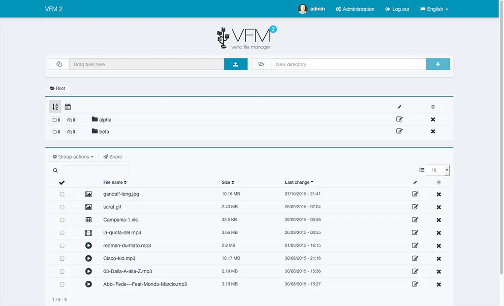 Veno File Manager - host and share files