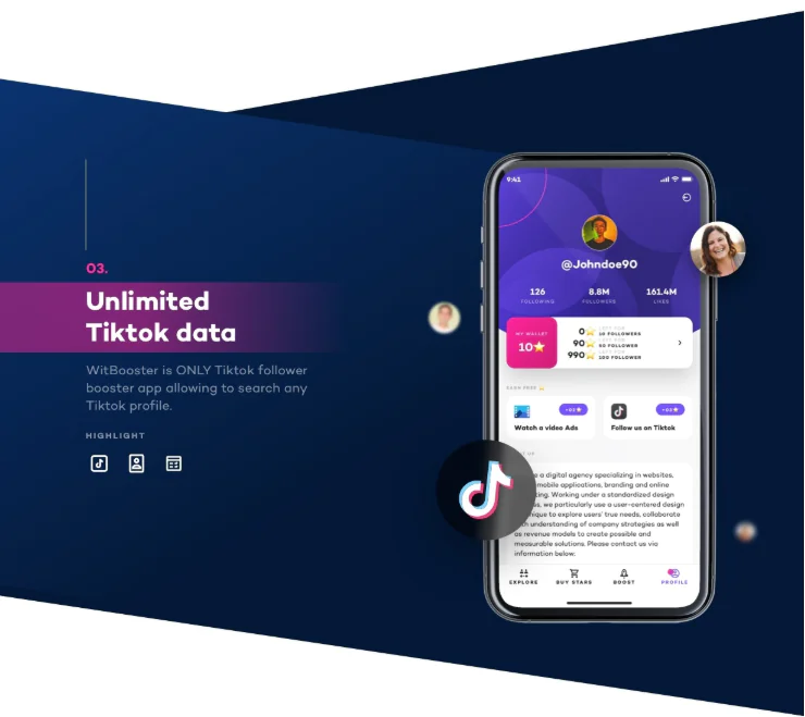 WitBooster - Ứng dụng tăng follow TikTok miễn phí cho Android